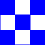 Blue Square Checkered flag
