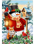 [Winter Lantern Snowman Banner]