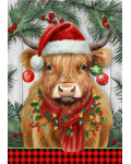 [Holiday Highland Cow Banner]