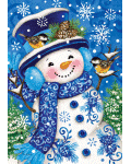 [Chinoiserie Snowman Banner]