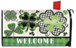 [Patterned Shamrocks Large Mailbox Cover]