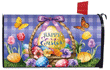 [Happy Easter Egg Basket Mailbox Cover]