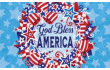 [God Bless Wreath Mailbox Cover]