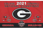 University of Georgia 2021 Football National Champions flag