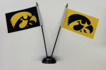 [University of Iowa Desk Flag Set]