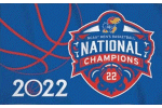 2022 Basketball National Champs University of Kansas flag