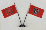 [North Carolina State University Desk Flag Set]