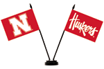 [University of Nebraska Desk Flag Set]