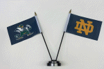 [University of Notre Dame Desk Flag Set]