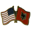 [U.S. & Albania Flag Pin]