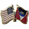 [U.S. & Antigua Flag Pin]