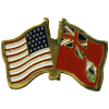 [U.S. & Bermuda Flag Pin]