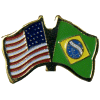 [U.S. & Brazil Flag Pin]