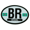 [Brazil Oval Reflective Decal]