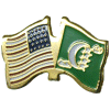 [U.S. & Comoros Old Flag Pin]