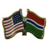 [U.S. & Gambia Flag Pin]