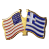 [U.S. & Greece Flag Pin]