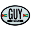[Guyana Oval Reflective Decal]