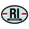 [Indonesia Oval Reflective Decal]