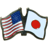 [U.S. & Japan Flag Pin]