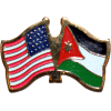 [U.S. & Jordan Flag Pin]