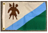 [Lesotho 1987 Appliqued Nylon Flag]