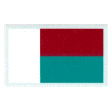[Madagascar Flag Reflective Decal]