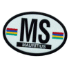 [Mauritius Oval Reflective Decal]