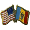 [U.S. & Moldova Flag Pin]