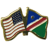 [U.S. & Namibia Flag Pin]