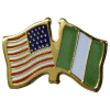 [U.S. & Nigeria Flag Pin]