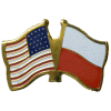 [U.S. & Poland Eagle Flag Pin]