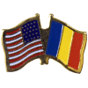 [U.S. & Romania Flag Pin]