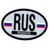 [Russia Oval Reflective Decal]