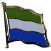 [Sierra Leone Flag Pin]