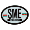 [Suriname Oval Reflective Decal]