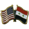 [U.S. & Syria 2star Flag Pin]