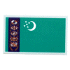 [Turkmenistan Flag Reflective Decal]