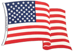 [United States Wavy Flag Magnet]