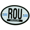 [Uruguay Oval Reflective Decal]
