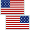 Standard and Reverse flag decals