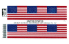 6 Vinyl U.S. flag decals