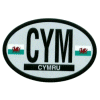 [Wales Oval Reflective Decal]