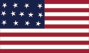 13 star Ft. Independence U.S. flag