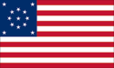 13 star Ft. Whetstone U.S. flag