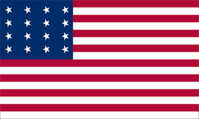 16 star / 16 stripe Stonington unofficial U.S. flag