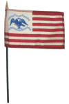 General Fremont (white) Desk Flag