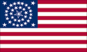 35 star Haloed Center Star U.S. flag