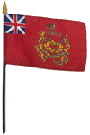 Col. John Proctor's Independent Battalion of Westmoreland County Provincials 4x6 desk flag - mounted on correct side