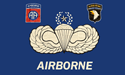[Army Airborne Blue - 82nd / 101st Divisions Flag]